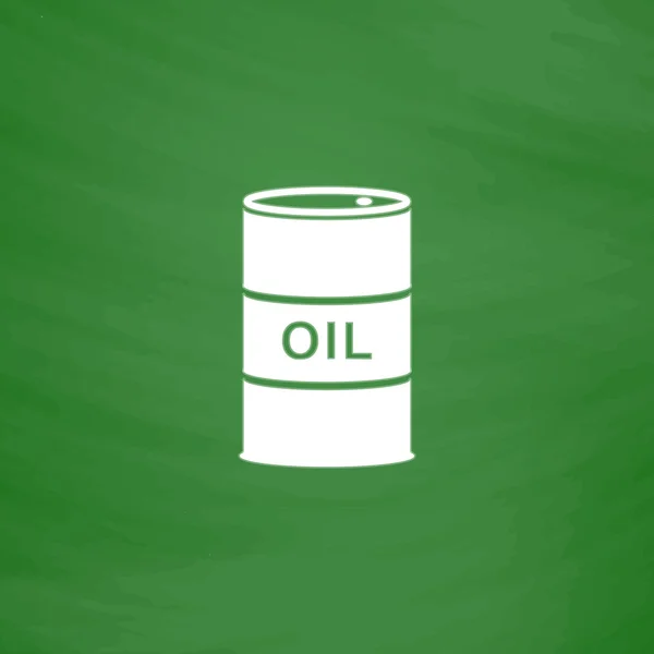 Varil petrol simgesinin — Stok Vektör