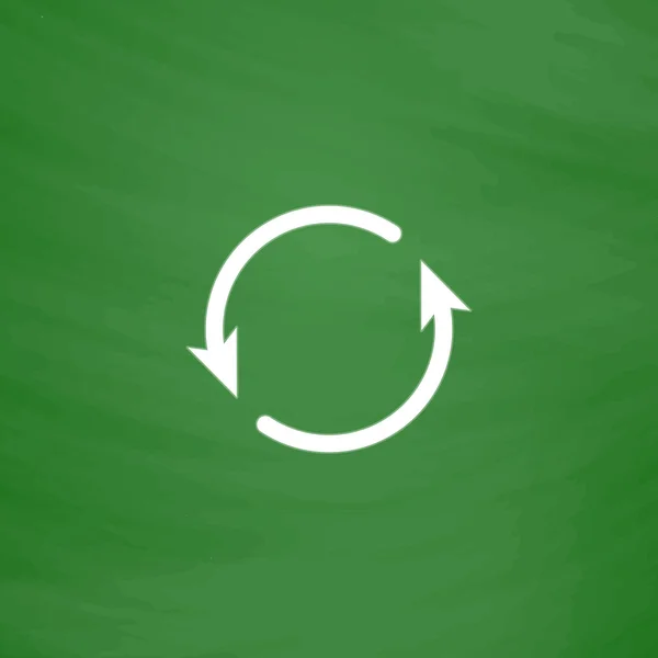 Icône cercle flèche - cycle, boucle, rond-point — Image vectorielle