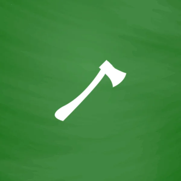 L'icône de la hache. Symbole de hache. Illustration vectorielle plate — Image vectorielle