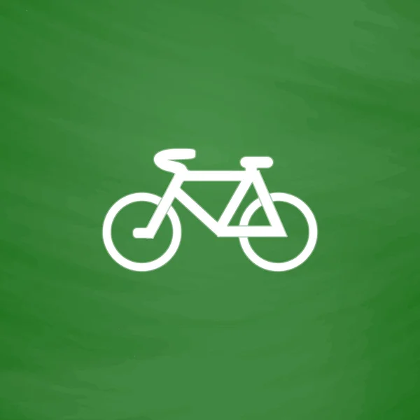 Berg fiets plat pictogram — Stockvector