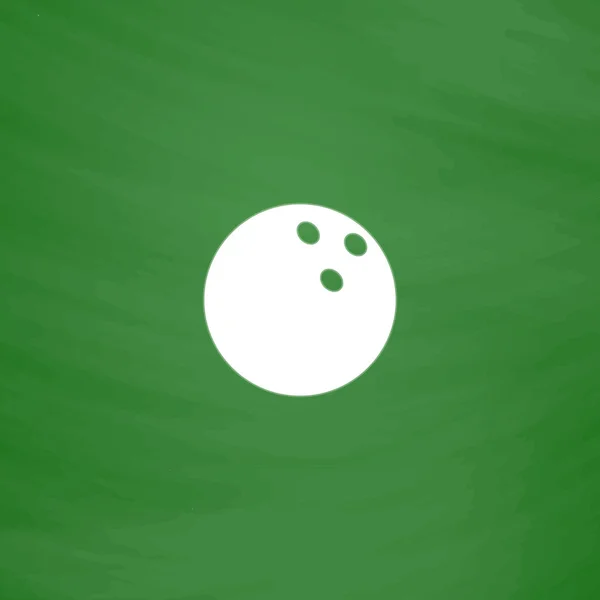 Illustration vectorielle boule de bowling — Image vectorielle