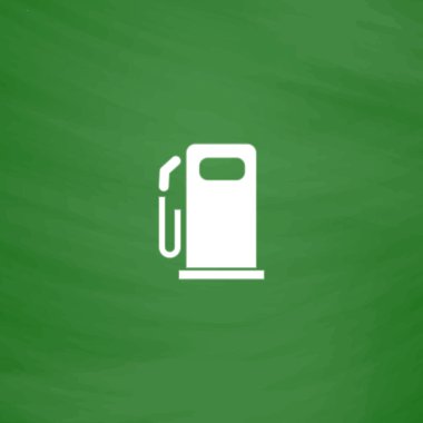 yakıt düz simgesi