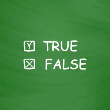 doğru ve yanlış simgesi