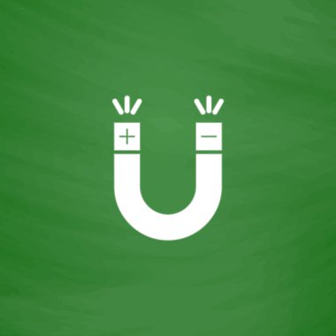 mıknatıs düz simgesi