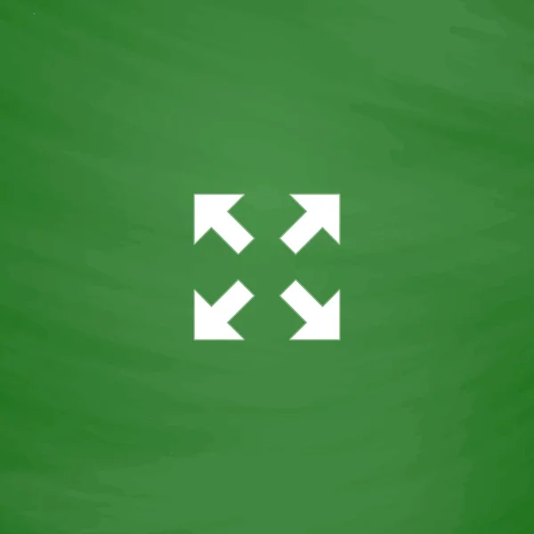 Flèches dans quatre directions icône — Image vectorielle