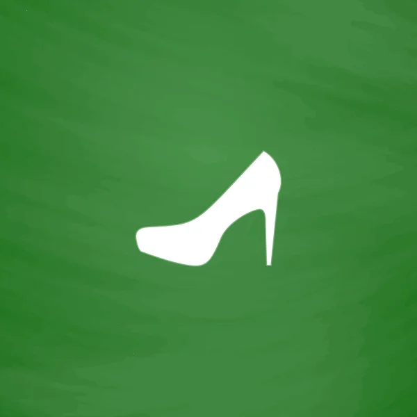 Жіноче взуття, веб значок. Векторний дизайн — стоковий вектор