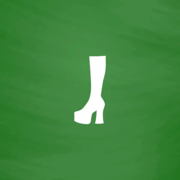 Chaussure Frau flach-Symbol — Stockvektor