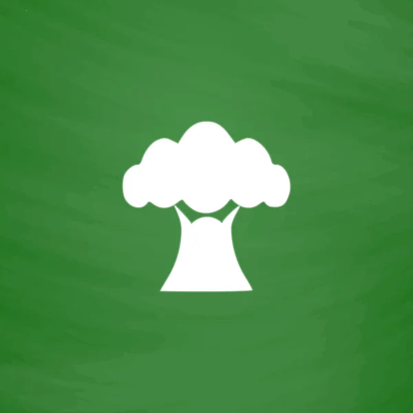 Baobab fa ikonra — Stock Vector