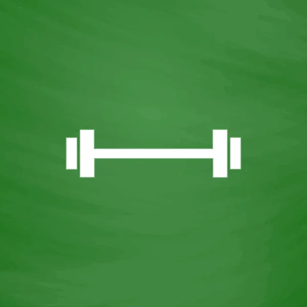 Barbell - één pictogram — Stockvector