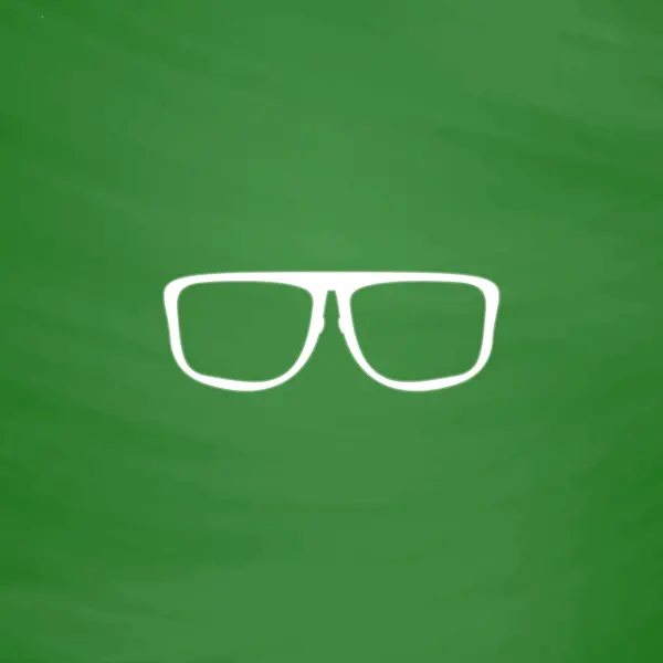 Gözlüklerin Düz Simgesi — Stok Vektör