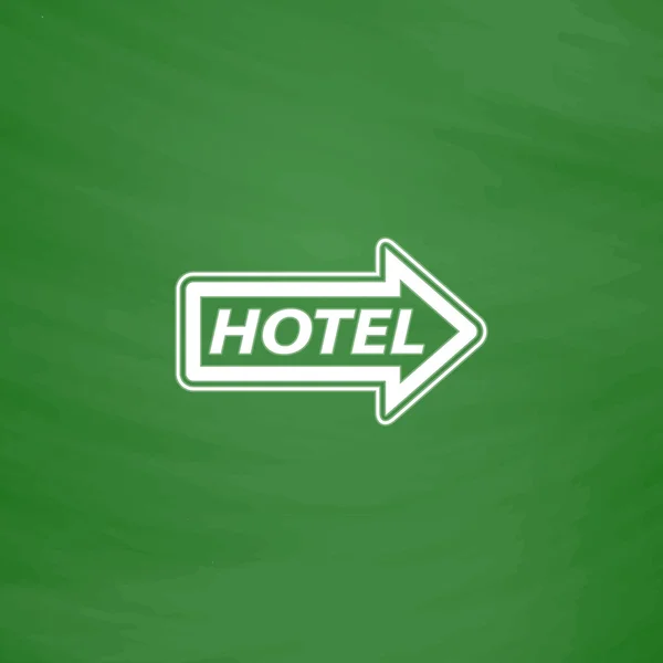 Vector de cartel de motel — Vector de stock