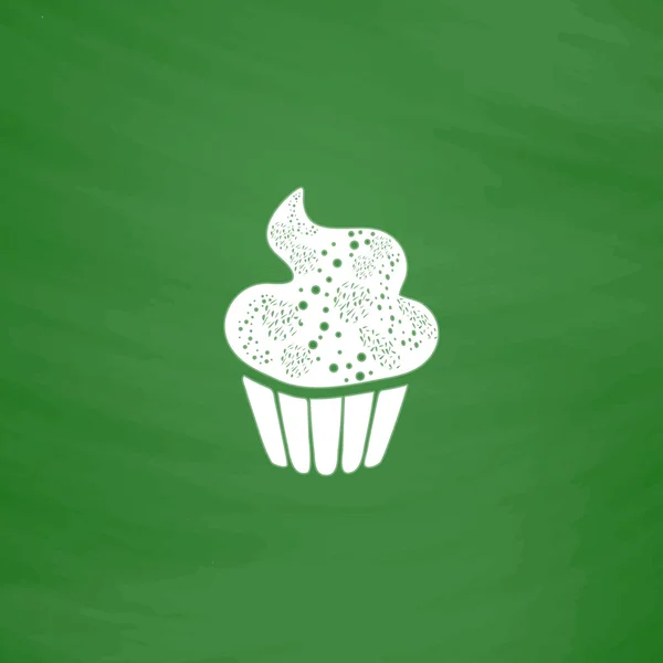 Vector cupcake icono — Vector de stock