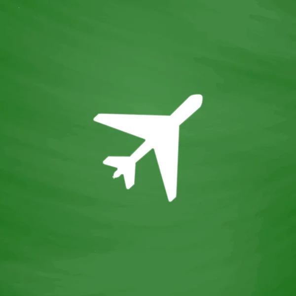 Repülőgép lapos ikon — Stock Vector