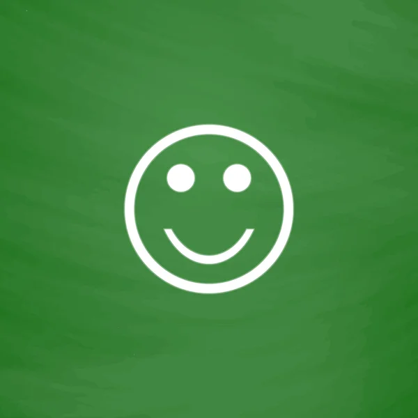 Sorriso ícone plana — Vetor de Stock