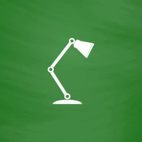 Lettura-lampada icona piatta — Vettoriale Stock
