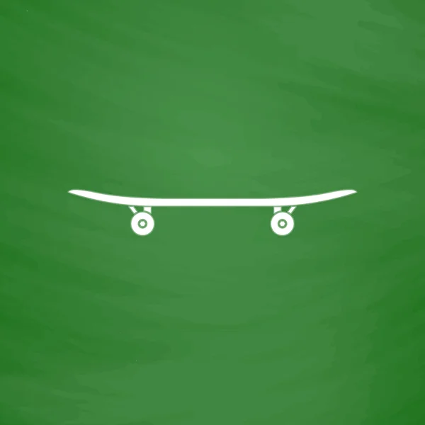 Икона скейтборда — стоковый вектор