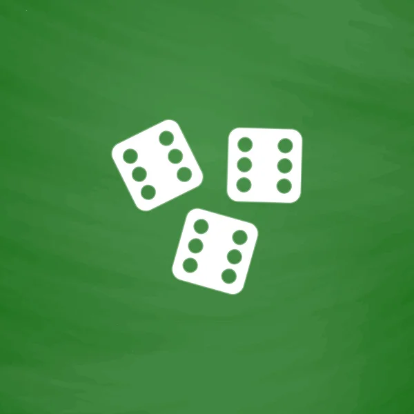 幸運なダイスのカジノ ゲームのジャック ポット — ストックベクタ