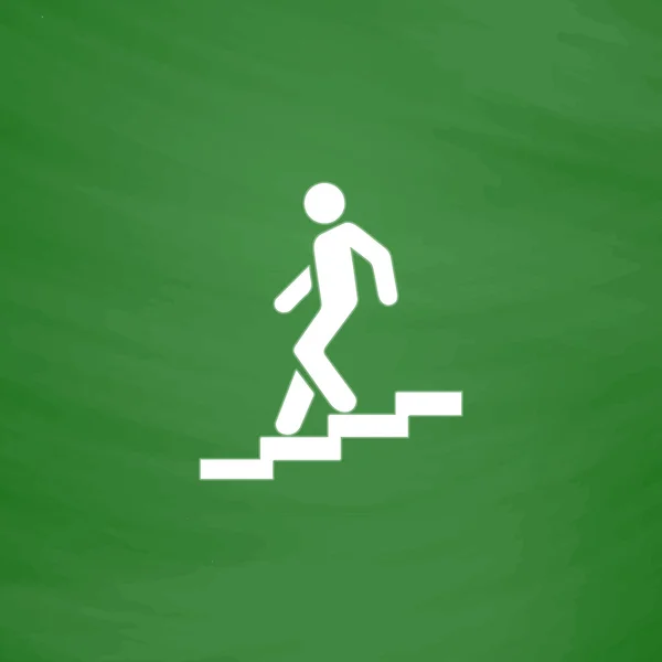 階段のシンボル ダウン — ストックベクタ