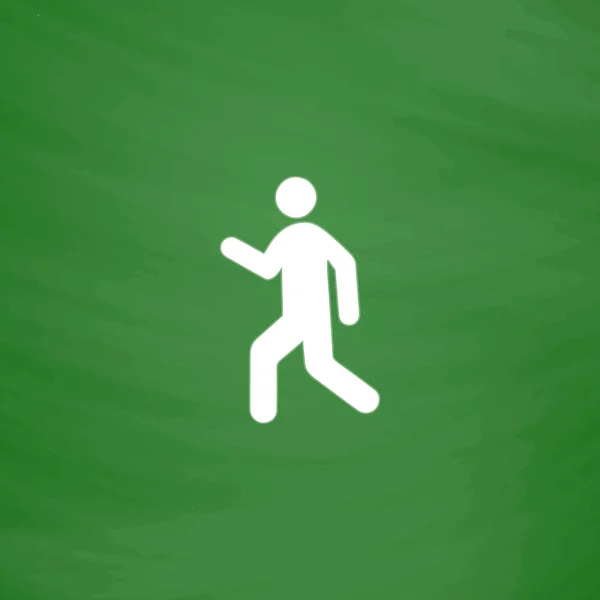 Man walk icon vector — Stock Vector