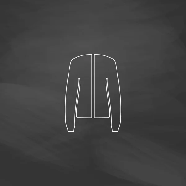 Chaqueta ordenador símbolo — Vector de stock