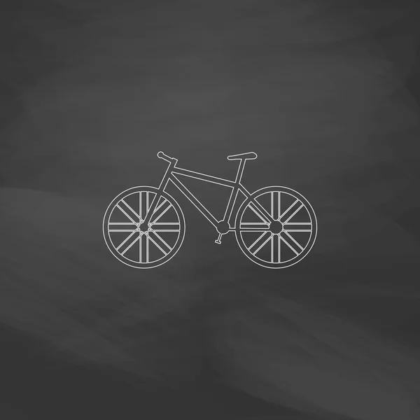 Bisiklet bilgisayar simgesi — Stok Vektör
