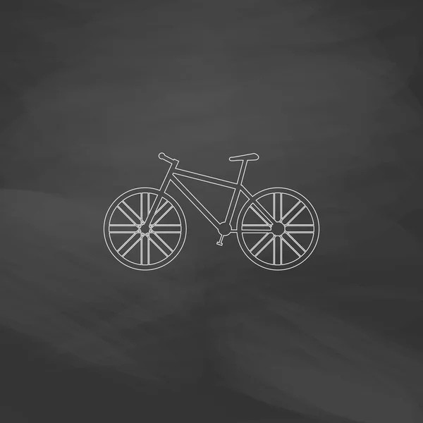 Bicicleta símbolo del ordenador — Vector de stock