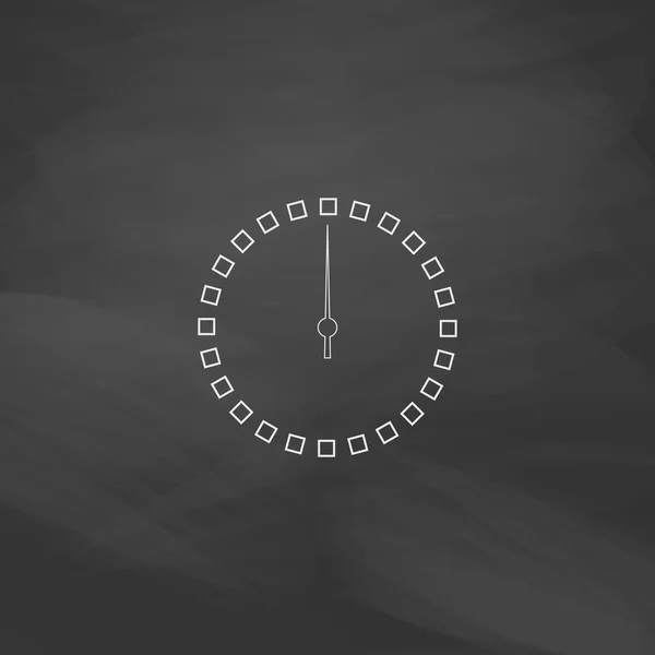 Vytočit symbol hodin počítače — Stockový vektor