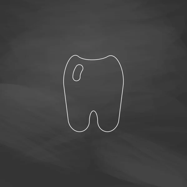 Símbolo do computador dentário —  Vetores de Stock