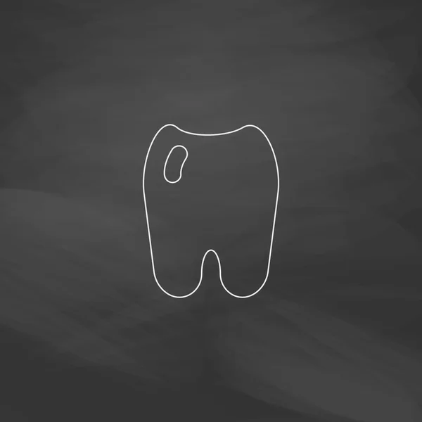 Símbolo de computadora dental — Archivo Imágenes Vectoriales