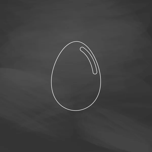 Símbolo ordenador huevo — Vector de stock