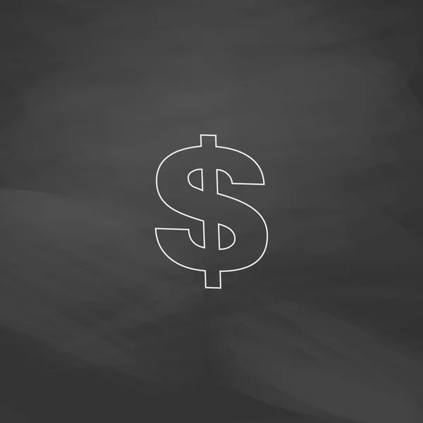 Dollar-Computersymbol — Stockvektor