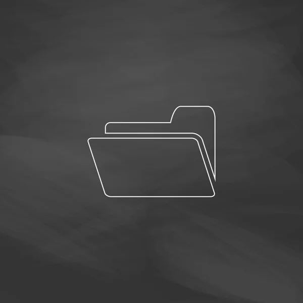 Folder computer symbol — Stock Vector