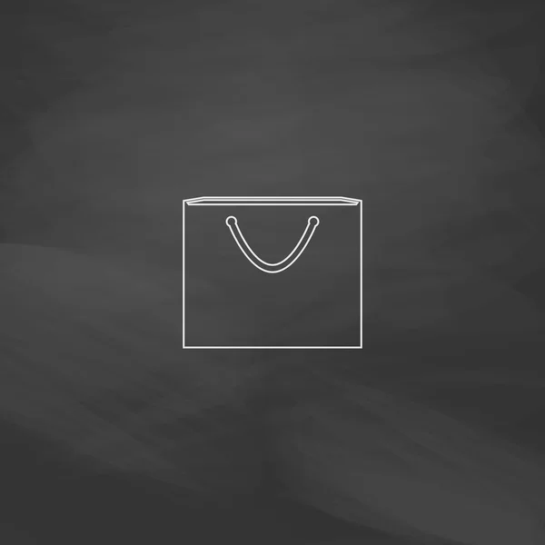 Shopping bag computer symbol — Stock Vector