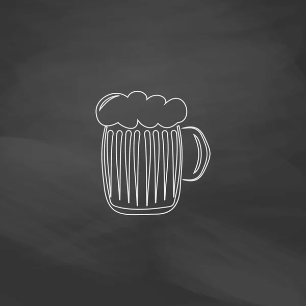 Bière mousseuse symbole de l'ordinateur — Image vectorielle