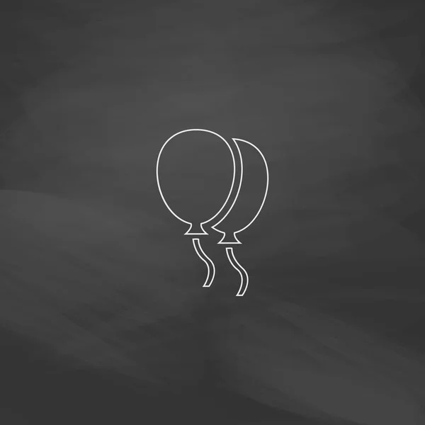 Luftballons Computersymbol — Stockvektor