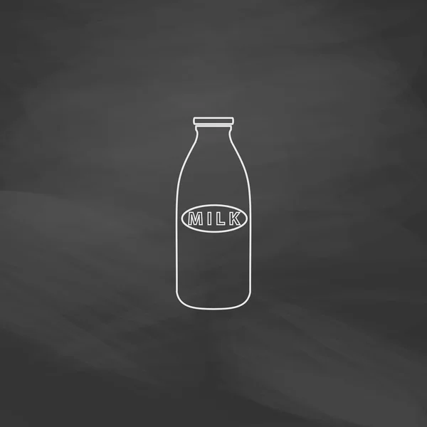 牛奶瓶计算机符号 — 图库矢量图片