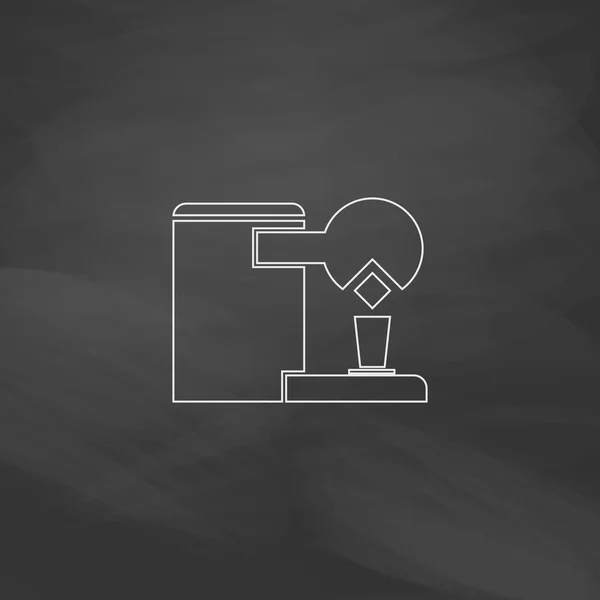 Cafetière ordinateur symbole — Image vectorielle
