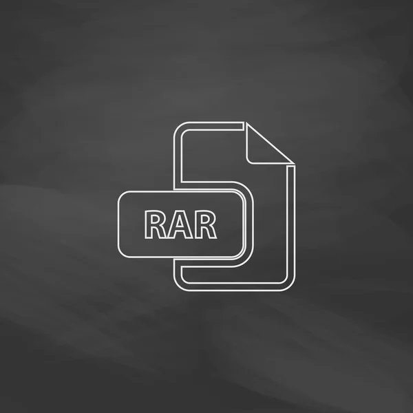 Символ компьютера RAR — стоковый вектор
