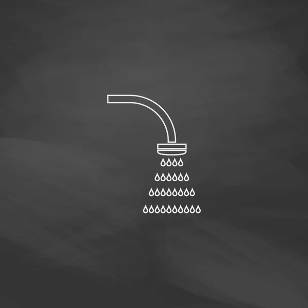 Duş bilgisayar simgesi — Stok Vektör