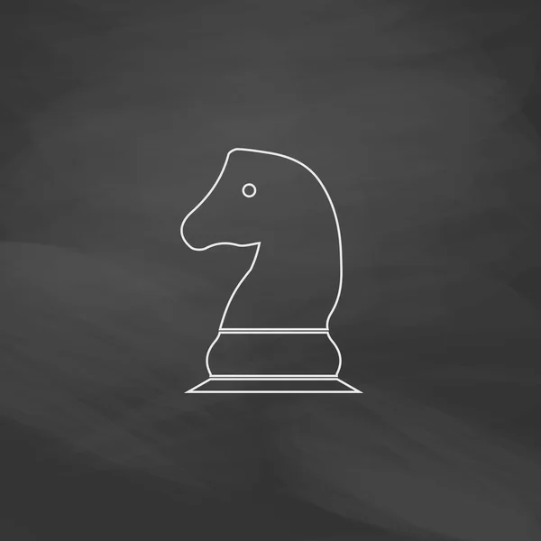 Schaken ridder computer symbool — Stockvector