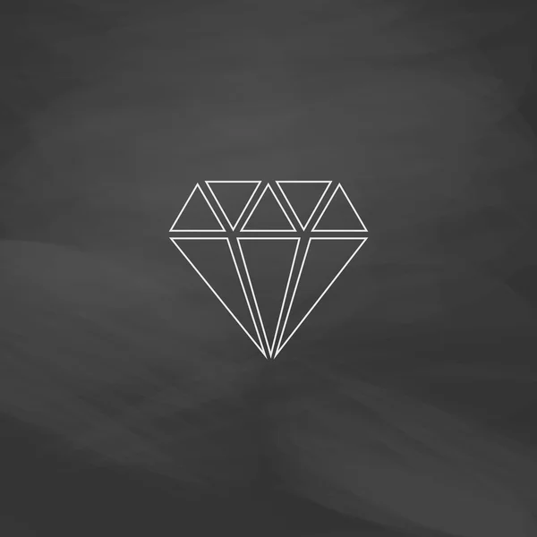 Diamant-Computersymbol — Stockvektor