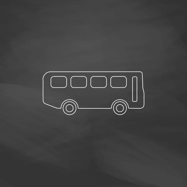 Starý autobus počítač symbol — Stockový vektor