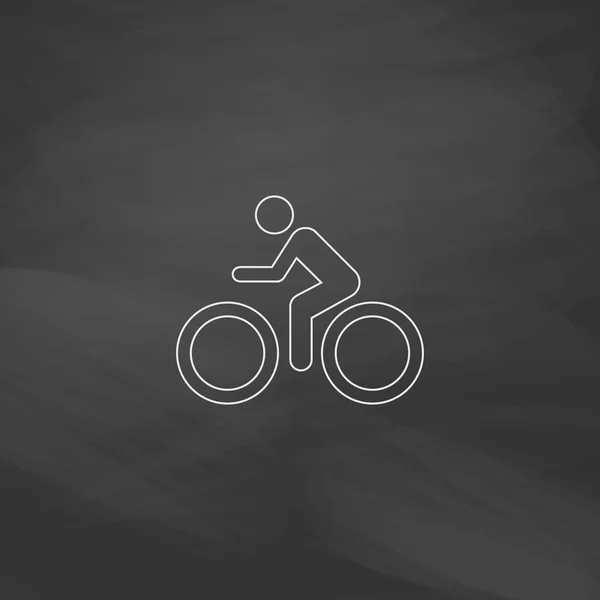 Symbole d'ordinateur de vélo — Image vectorielle