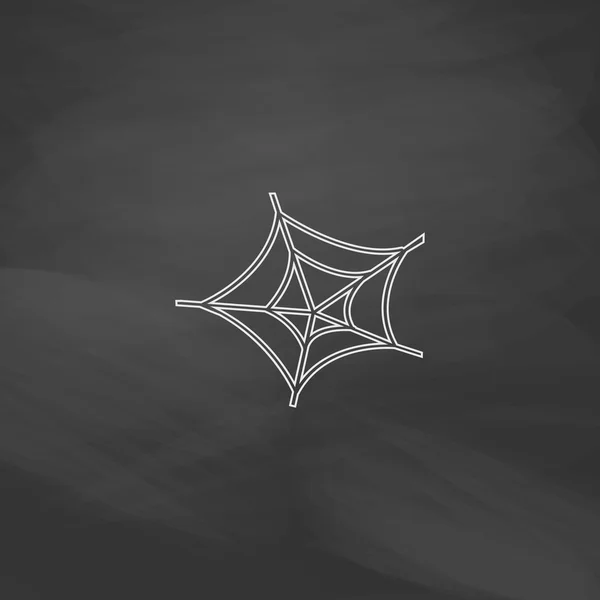 Símbolo de ordenador Spiderweb — Vector de stock