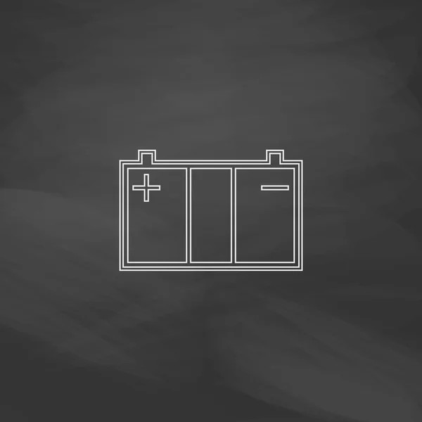 Auto batteria simbolo del computer — Vettoriale Stock