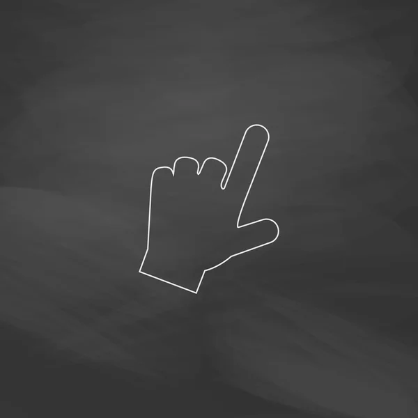 Mano cursor ordenador símbolo — Vector de stock