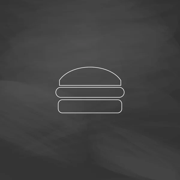 Burger komputer symbol — Wektor stockowy