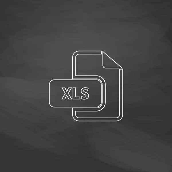 Xls dator symbol — Stock vektor