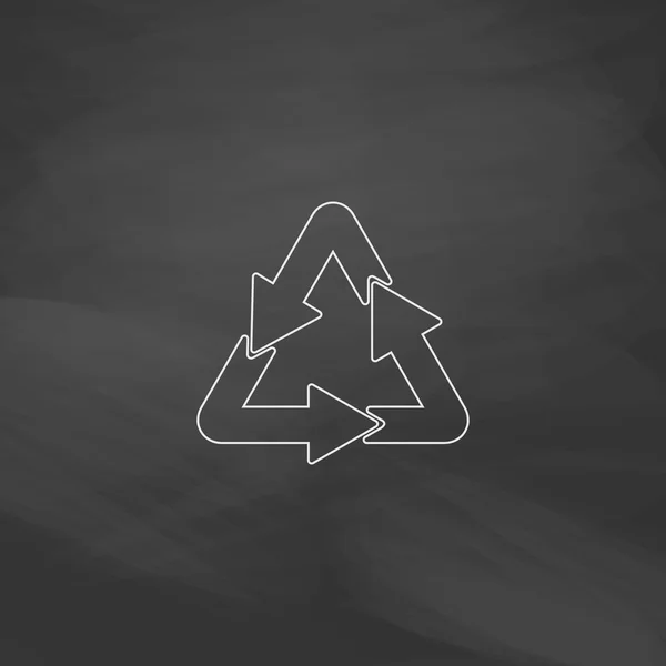 Computersymbol recyceln — Stockvektor