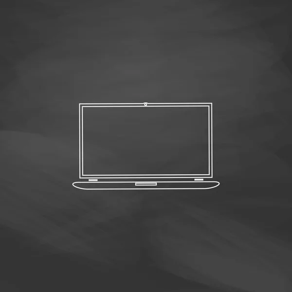 Laptop komputer symbol — Wektor stockowy
